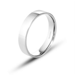 Xénia wedding ring in polished gold with brilliant surface finish