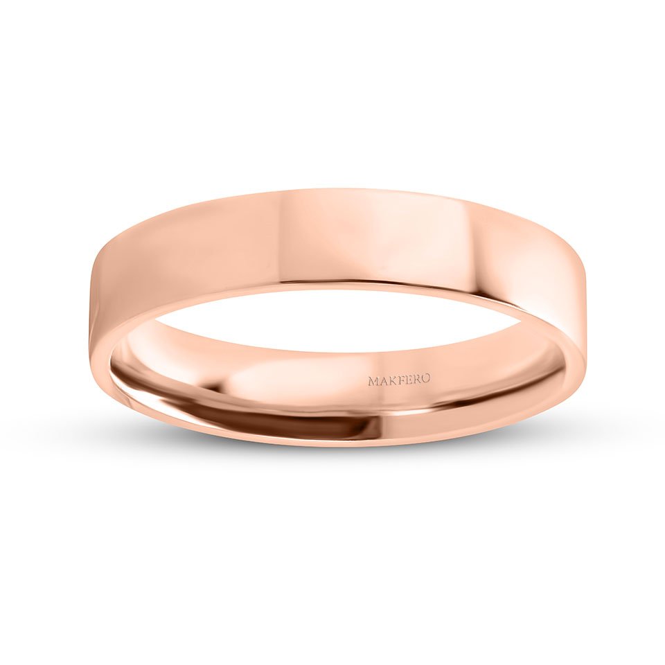 Xénia wedding ring in polished gold with brilliant surface finish